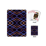 Intersecting Diamonds Motif Print Pattern Playing Cards Single Design (Mini) Back