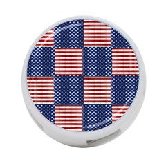 Red White Blue Stars And Stripes 4-port Usb Hub (one Side) by yoursparklingshop