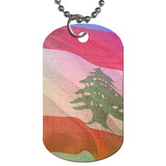 Lebanon Dog Tag (one Side) by AwesomeFlags