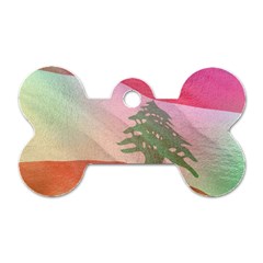 Lebanon Dog Tag Bone (one Side) by AwesomeFlags