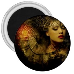 Surreal Steampunk Queen From Fonebook 3  Magnets by 2853937