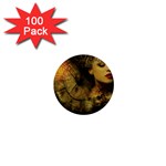 Surreal Steampunk Queen From Fonebook 1  Mini Buttons (100 pack)  Front
