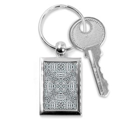 Dots Motif Geometric Print Design Key Chain (rectangle) by dflcprintsclothing