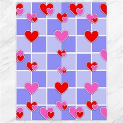 Love Hearts Valentine Decorative Canvas 18  X 24  by Dutashop