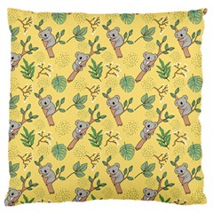 Kuala Bears Large Flano Cushion Case (two Sides) by designsbymallika