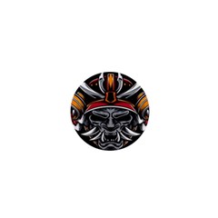 Samurai Oni Mask 1  Mini Magnets by Saga96