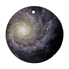 Spiral Galaxy Round Ornament (two Sides) by ExtraAwesomeSauce