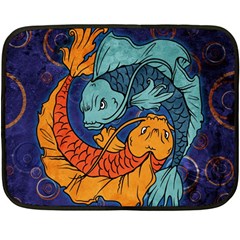 Koi Fish Double Sided Fleece Blanket (mini)  by ExtraAwesomeSauce