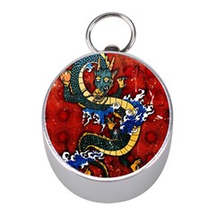 Dragon Mini Silver Compasses by ExtraAwesomeSauce