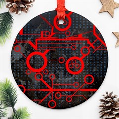 Tech - Red Ornament (round) by ExtraAwesomeSauce