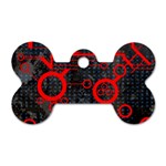 Tech - Red Dog Tag Bone (Two Sides) Back