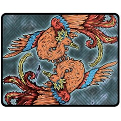 Chinese Phoenix Double Sided Fleece Blanket (medium)  by ExtraAwesomeSauce