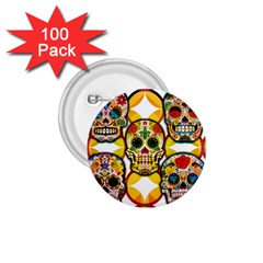 Sugar Skulls 1 75  Buttons (100 Pack)  by ExtraAwesomeSauce