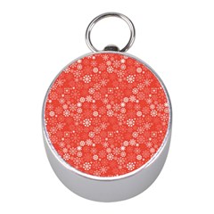 Christmas Snowflakes Mini Silver Compasses by ExtraAwesomeSauce