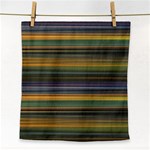 Multicolored Linear Abstract Print Face Towel Front