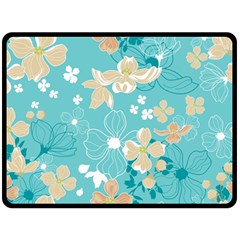 Floral Pattern Double Sided Fleece Blanket (large)  by ExtraAwesomeSauce