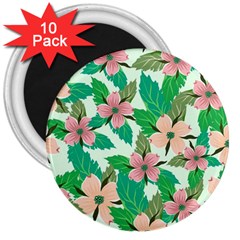 Floral Pattern 3  Magnets (10 Pack)  by ExtraAwesomeSauce