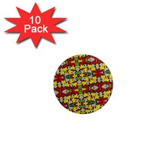 Leaves Pattern 1  Mini Magnet (10 Pack)  by ExtraAwesomeSauce