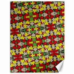 Leaves Pattern Canvas 36  X 48  by ExtraAwesomeSauce