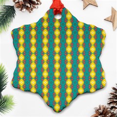 Native American Pattern Snowflake Ornament (two Sides) by ExtraAwesomeSauce