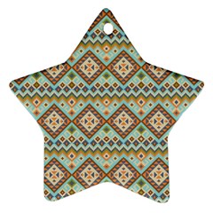 Native American Pattern Star Ornament (two Sides) by ExtraAwesomeSauce