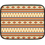 Native American Pattern Double Sided Fleece Blanket (Mini)  35 x27  Blanket Back