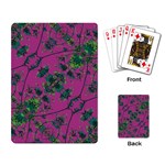 Modern Floral Collage Print Pattern Playing Cards Single Design (Rectangle) Back