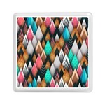 Abstract Triangle Tree Memory Card Reader (Square) Front