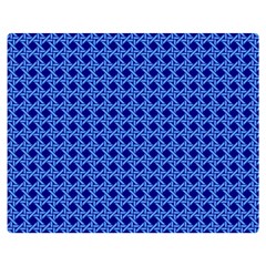 Basket Weave Basket Pattern Blue Double Sided Flano Blanket (medium)  by Dutashop