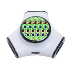 Rose Lotus 3-port Usb Hub by Sparkle