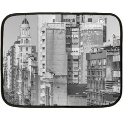 Aerial View Montevideo Uruguay Double Sided Fleece Blanket (mini)  by dflcprintsclothing