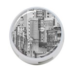 Aerial View Montevideo Uruguay 4-Port USB Hub (One Side) Front
