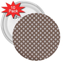 Fleurmargueritet 3  Buttons (10 Pack)  by kcreatif