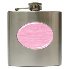 Pink Knitted Pattern Hip Flask (6 Oz) by goljakoff
