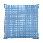 Blue knitted pattern Standard Cushion Case (Two Sides) Back