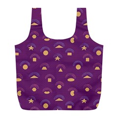 Geometric Figures Full Print Recycle Bag (l) by SychEva
