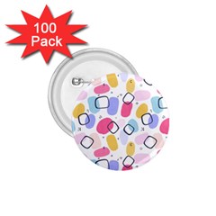 Watercolor Circles  Abstract Watercolor 1 75  Buttons (100 Pack)  by SychEva