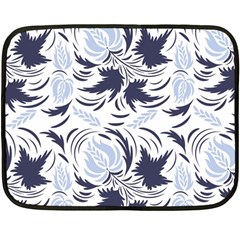 Folk Floral Pattern  Flowers Print  Fleece Blanket (mini) by Eskimos