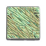 Green leaves Memory Card Reader (Square 5 Slot) Front