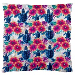 Tropical Flowers Turtles Cbdoilprincess 9a8efa63-1b6b-4226-a85c-858859e581d8 Standard Flano Cushion Case (one Side) by CBDOilPrincess1