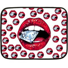 Lips Diamonds Cbdoilprincess  Df7357df-b45a-476d-b5b0-d19665f6de3f Fleece Blanket (mini) by CBDOilPrincess1