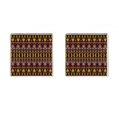 Fancy Ornate Pattern Mosaic Print Cufflinks (square) by dflcprintsclothing