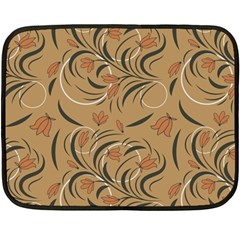 Folk Floral Pattern  Abstract Flowers Print  Seamless Pattern Fleece Blanket (mini) by Eskimos