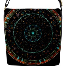 Mandala - 0008b - The Coffee Eye Flap Closure Messenger Bag (s) by WetdryvacsLair