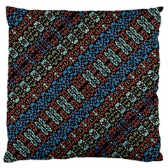 Multicolored Mosaic Print Pattern Standard Flano Cushion Case (one Side) by dflcprintsclothing