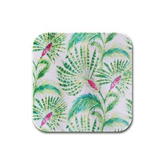  Palm Trees By Traci K Rubber Square Coaster (4 Pack)  by tracikcollection