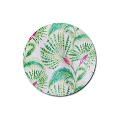  Palm Trees By Traci K Rubber Round Coaster (4 Pack)  by tracikcollection