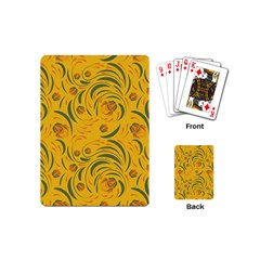Folk Floral Pattern  Abstract Flowers Surface Design  Seamless Pattern Playing Cards Single Design (mini) by Eskimos