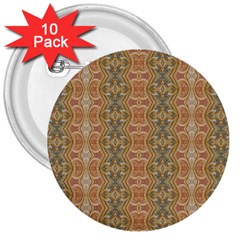 Vintage Ornate Geometric Pattern 3  Buttons (10 Pack)  by dflcprintsclothing