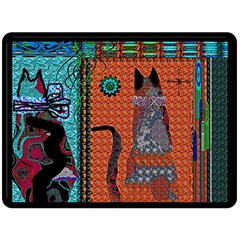 Cats Double Sided Fleece Blanket (large)  by LW41021